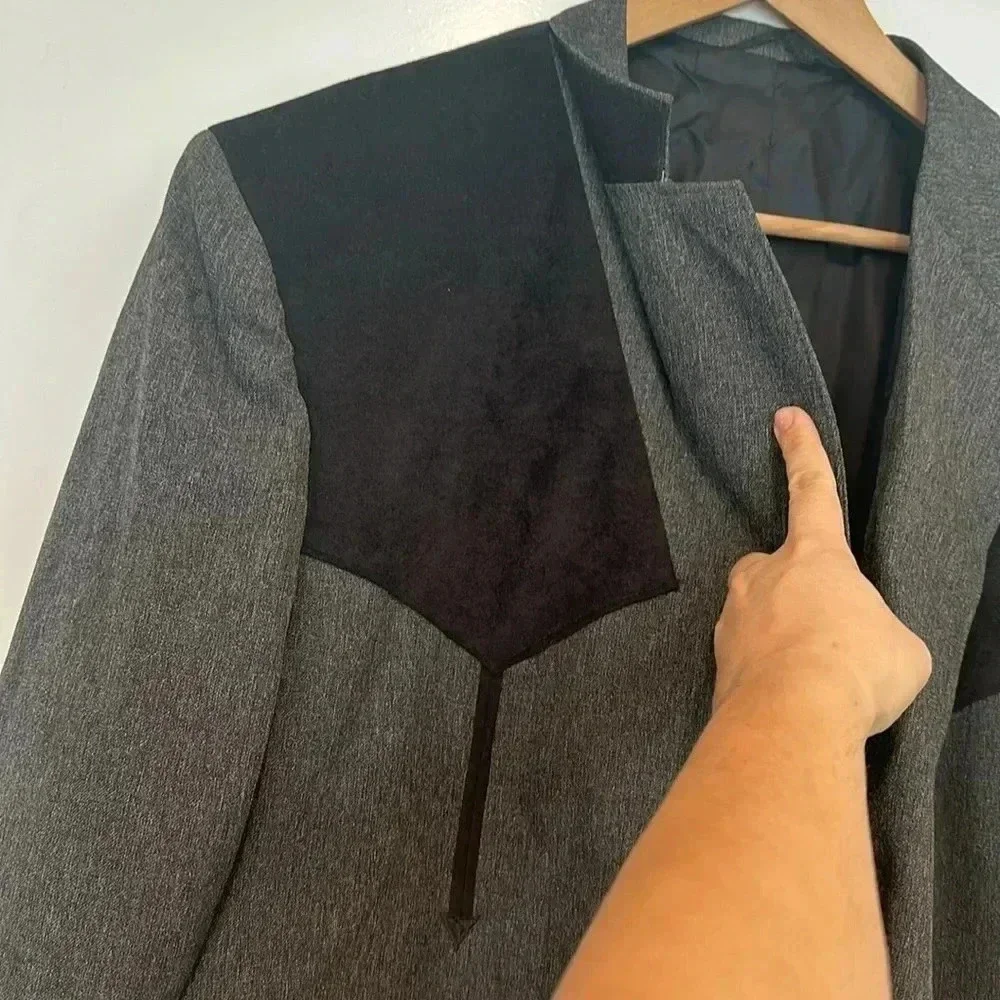 CIRCLE S Men’s Boise Western Cowboy Suit Coat Blazer Heather Charcoal Sz 54R